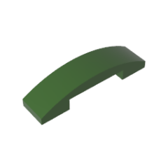 Slope Curved 4 x 1 Double with No Studs #93273  Army Green Gobricks  1KG