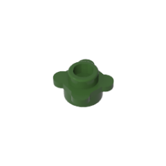 Plant, Flower, Plate Round 1 x 1 with 4 Petals #33291  Army Green Gobricks  1KG