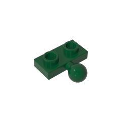 Plate Special 1 x 2 with 5.9mm Centre Side Towball #14417 dark green