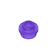 Plate, Round 1 x 1 with Open Stud #85861 Trans-Purple