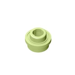 Plate, Round 1 x 1 with Open Stud #85861 Yellowish Green