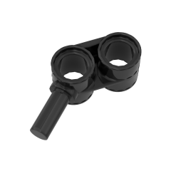 Technic Pin Connector Double with Bar 1 x 2 #85940 Black