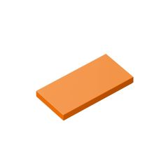 Tile 2 x 4 with Groove #87079 Orange 10 pieces