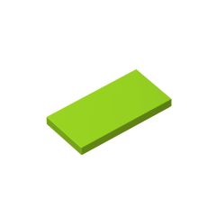 Tile 2 x 4 with Groove #87079 Lime