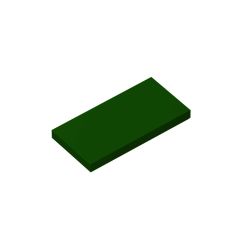 Tile 2 x 4 with Groove #87079 Dark Green 10 pieces