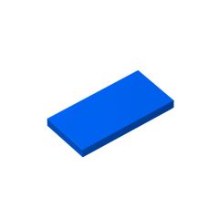 Tile 2 x 4 with Groove #87079 Blue