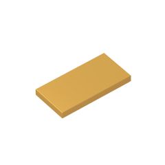 Tile 2 x 4 with Groove #87079 Pearl Gold