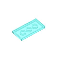 Tile 2 x 4 with Groove #87079 Trans-Light Blue