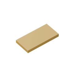 Tile 2 x 4 with Groove #87079 Tan 10 pieces