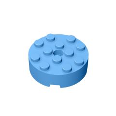 Brick Round 4 x 4 With Hole #87081 Medium Blue