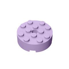 Brick Round 4 x 4 With Hole #87081 Lavender