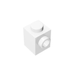 Brick Special 1 x 1 with Stud on 1 Side #87087 White