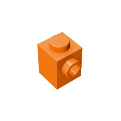Brick Special 1 x 1 with Stud on 1 Side #87087 Orange