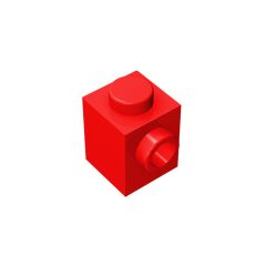 Brick Special 1 x 1 with Stud on 1 Side #87087 Red