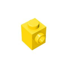 Brick Special 1 x 1 with Stud on 1 Side #87087 Yellow