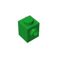 Brick Special 1 x 1 with Stud on 1 Side #87087 Green