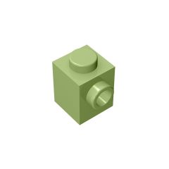 Brick Special 1 x 1 with Stud on 1 Side #87087 Olive Green