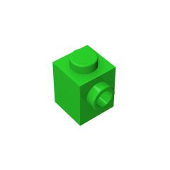 Brick Special 1 x 1 with Stud on 1 Side #87087 Bright Green