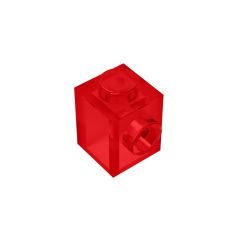 Brick Special 1 x 1 with Stud on 1 Side #87087 Trans-Red
