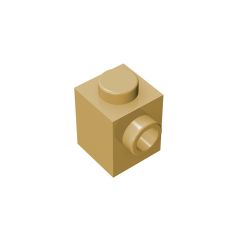 Brick Special 1 x 1 with Stud on 1 Side #87087 Tan