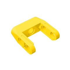 Pin Connector Toggle Joint Smooth Double With Axle And Pin Holes #87408 Yellow