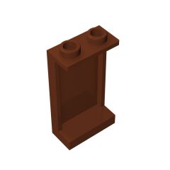 Panel 1 x 2 x 3 - Side Supports / Hollow Studs #87544 Reddish Brown