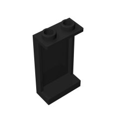 Panel 1 x 2 x 3 - Side Supports / Hollow Studs #87544 Black