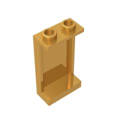 Panel 1 x 2 x 3 - Side Supports / Hollow Studs #87544 Pearl Gold