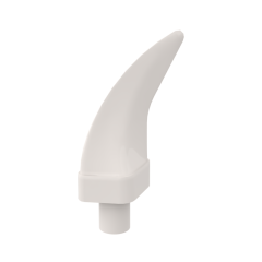 Animal Body Part, Barb / Claw / Tooth / Talon / Horn, Medium #87747 White 10 pieces