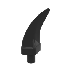 Animal Body Part, Barb / Claw / Tooth / Talon / Horn, Medium #87747 Black