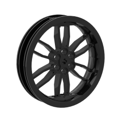 Wheel 75mm D. x 17mm Motorcycle #88517 Black