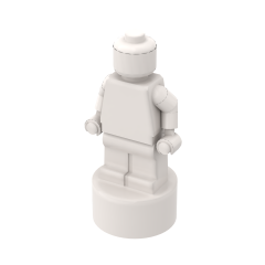 Minifig Trophy Statuette #90398 White