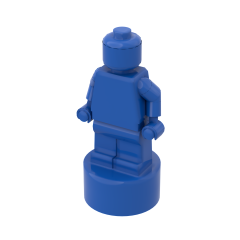 Minifig Trophy Statuette #90398 Blue