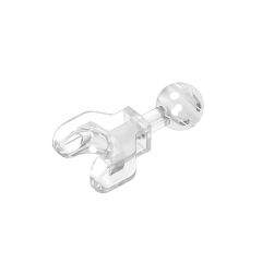 Large Figure Skeletal, Limb, 4L with Ball Joint on Axle and Ball Socket #90611  Trans-Clear Gobricks  1KG