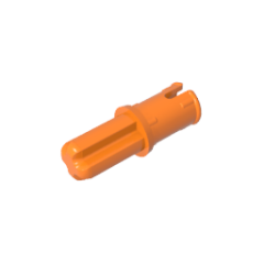 Technic Axle Pin with Friction Ridges Lengthwise #43093  Orange Gobricks