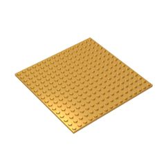 Plate 16 x 16 #91405 Pearl Gold