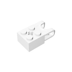Technic Brick Special 2 x 2 with Ball Receptacle Wide and Axle Hole #92013 White