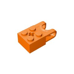 Technic Brick Special 2 x 2 with Ball Receptacle Wide and Axle Hole #92013 Orange