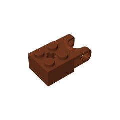 Technic Brick Special 2 x 2 with Ball Receptacle Wide and Axle Hole #92013 Reddish Brown