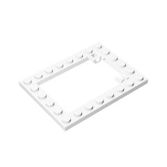 Plate Special 6 x 8 Trap Door Frame Horizontal - Long Pin Holders #92107 White