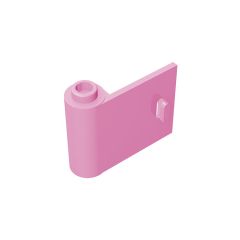 Door 1 x 3 x 2 Left - Open Between Top and Bottom Hinge #92262 Bright Pink