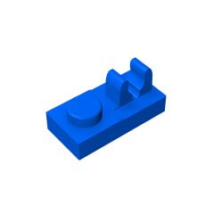 Plate Special 1 x 2 - Top Clip #92280 Blue