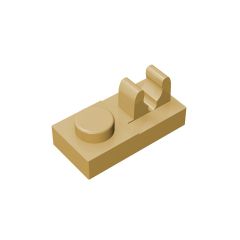 Plate Special 1 x 2 - Top Clip #92280 Tan