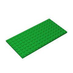 Plate 8 x 16 #92438 Green 10 pieces