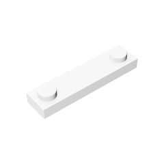 Plate Special 1 x 4 with 2 Studs #92593 White