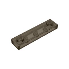 Plate Special 1 x 4 with 2 Studs #92593 Trans-Black