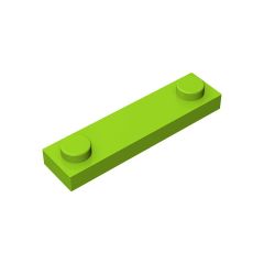 Plate Special 1 x 4 with 2 Studs #92593 Lime