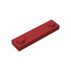 Plate Special 1 x 4 with 2 Studs #92593 Dark Red 10 pieces