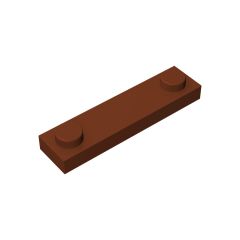 Plate Special 1 x 4 with 2 Studs #92593 Reddish Brown 10 pieces