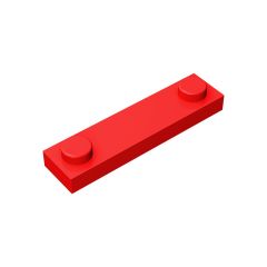Plate Special 1 x 4 with 2 Studs #92593 Red 10 pieces